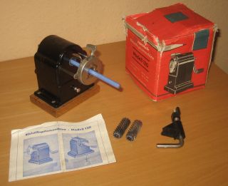 Spitzer Fte Modell 120,  Spitzmaschine Bleistiftspitzer,  Bakelit,  Ovp,  Anleitung Bild