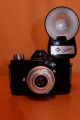 Fotoapparat Kamera Agfa Click 1 Inkl.  Blitz,  Tasche,  - Rollfilm.  Rarität Photographica Bild 3