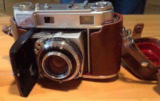 Fotoapparat Kodak Retina Iiic Braun Schwarz Filter Leder Photoapparat Bilder Bild