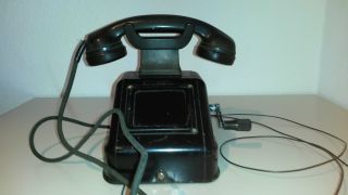 Altes Telefon Signalfernsprecher - Induktionseinrichtung - Bj 1965 - Funktioniert Bild