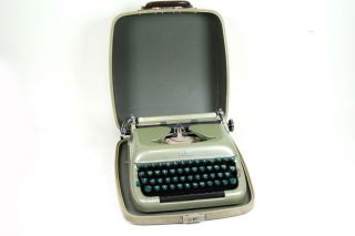 Alte Erika Modell 10 Reise Schreibmaschine Im Koffer Typewriter Ersatz - Farbband Bild