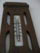 Antike Wetterstation Barometer Thermometer Jugendstil Wettergeräte Bild 2
