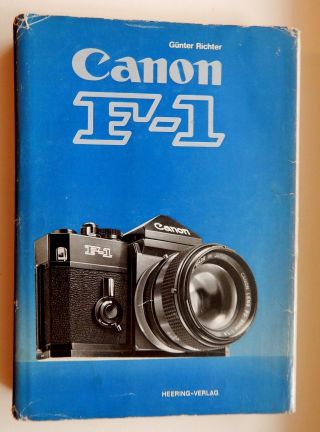 Canon F - 1 Handbuch Heering Verlag 1.  - 3.  Tausend 1975,  Schutzumschlag Bild