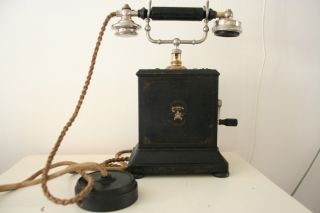 Antik Tisch Telefon L.  M Ericsson Ac 400 Jahr 1905 Bild
