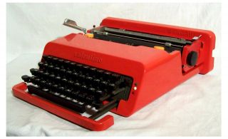 Schreibmaschine Typewriter Máquina De Escribir Olivetti Valentine Ab 1969 Top Bild