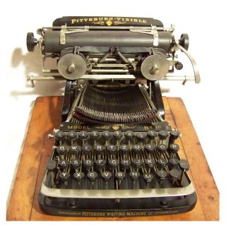 Schreibmaschine Typewriter Máquina De Escribir Pittsburg Visible No.  10 Ab 1898 Bild