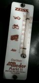 Zeiss - Leica - Optiker Meder - Türschild - Thermometer - Altes Glasschild Photographica Bild 3