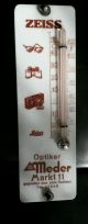 Zeiss - Leica - Optiker Meder - Türschild - Thermometer - Altes Glasschild Photographica Bild 5