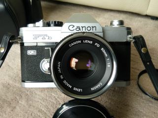 Canon Ftb Ql Mit Objektiv Canon Lens Fd 50mm 1:1.  8 Bild
