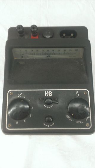 H&b Hartmann&braun Lichtmarken Millivoltmeter Hlm 5 Bakelit Antik Selten Bild