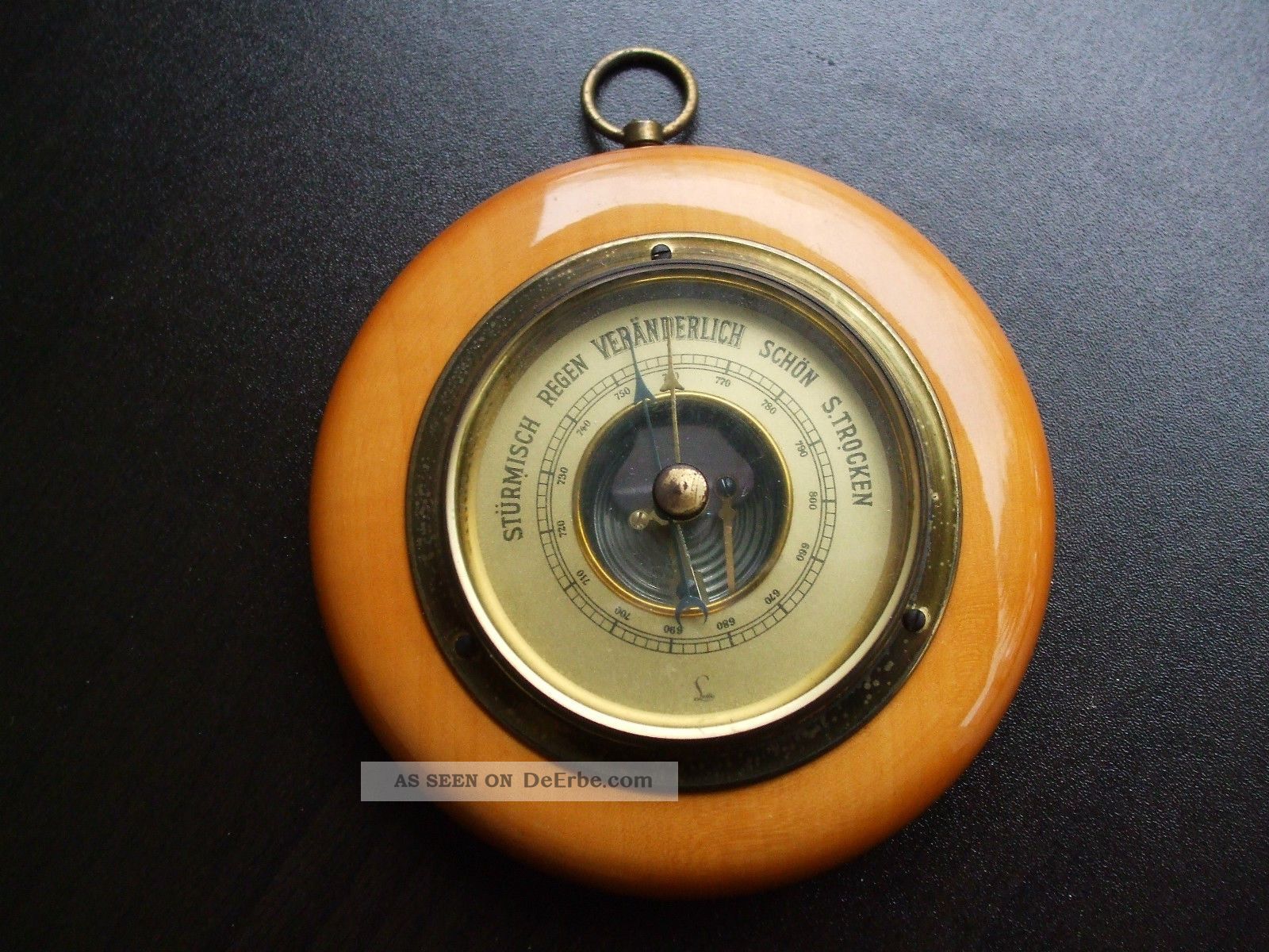 Altes Lufft Barometer Nr.  5250 Wetterstation Art Deco Wettergeräte Bild