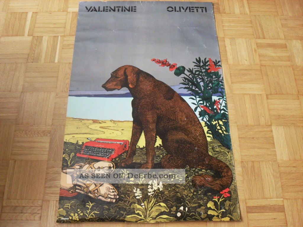 Milton Glaser (für Olivetti Valentine) 1970 Originalplakat Italian Design. 1950-1975 Bild