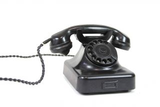 Altes Rft W38 Wählscheibentelefon Drehscheiben Post Telefon Telephon Nostalgie Bild