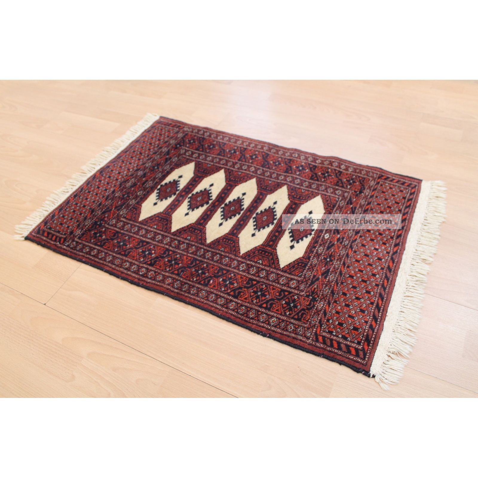 Prachtvoller Handgeknüpfter Orientteppich Buchara Yomut Tapis 95x64cm Rug 254 Teppiche & Flachgewebe Bild