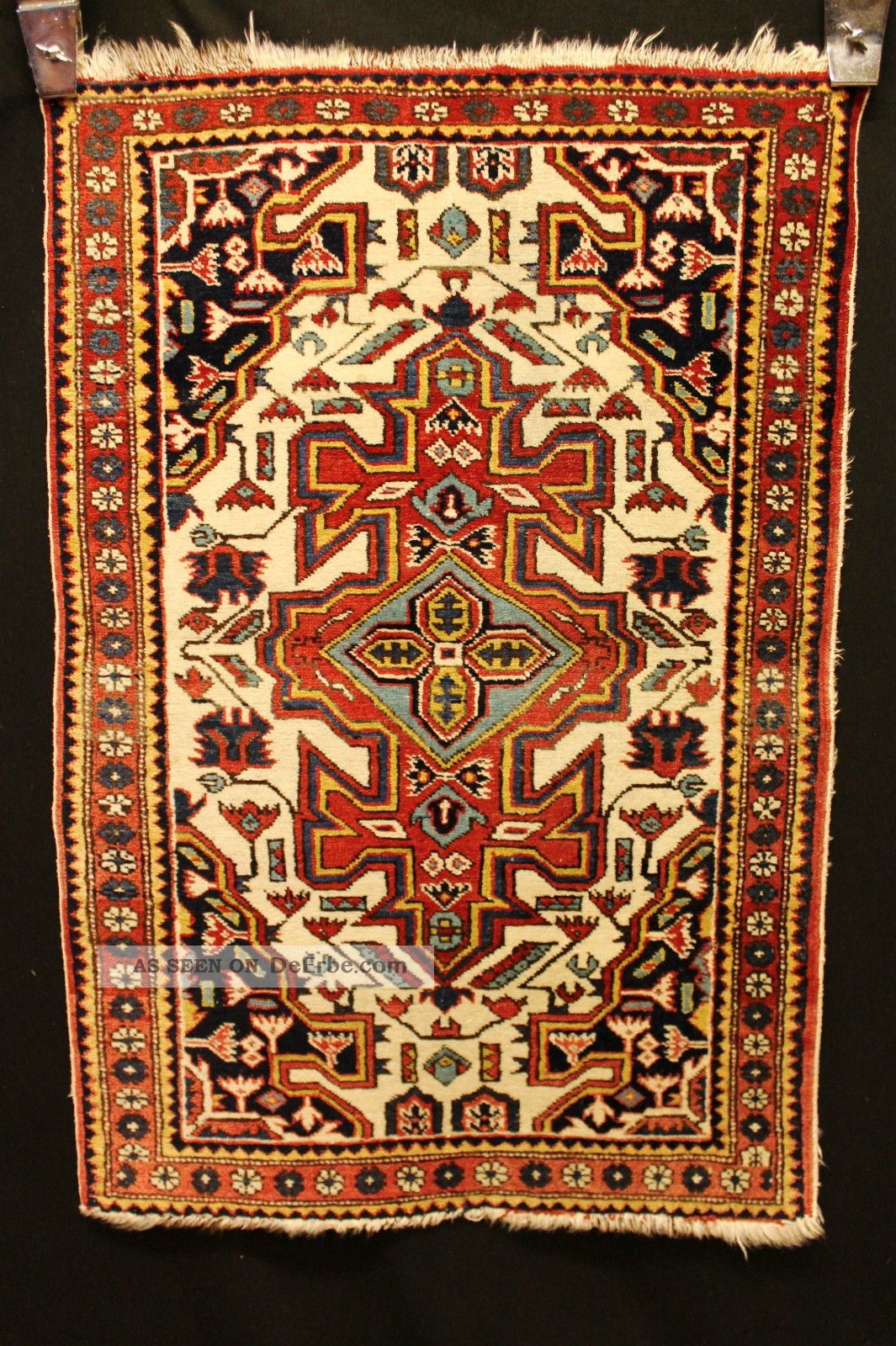 Schöner Blumen Bidijhahr 110x75cm Orient Teppich 3668 Nain Rug Carpet Tappeto Teppiche & Flachgewebe Bild