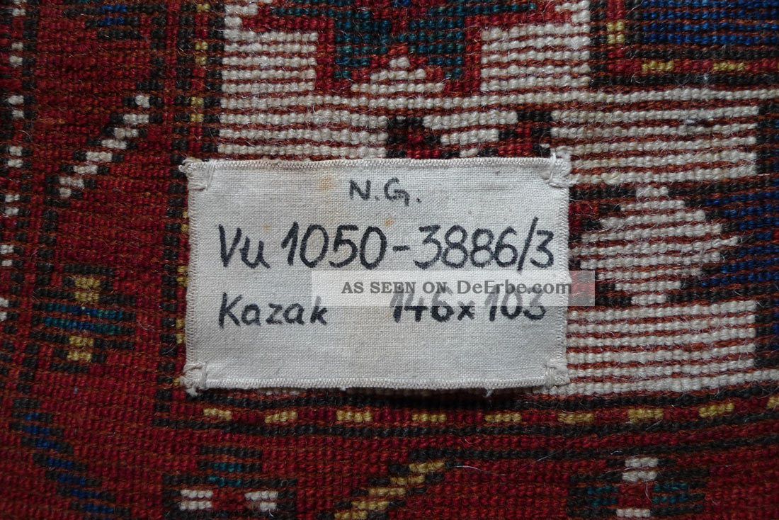 Musealer Kazak Um 1880,  Restituiert Aus Dem Nationalmuseum Prag.  Kasak Teppiche & Flachgewebe Bild
