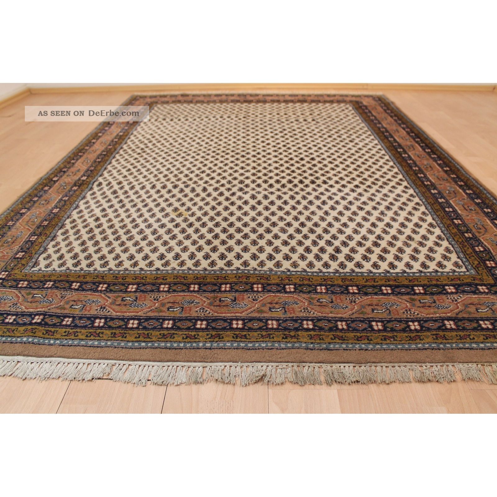 Traumhafter Handgeknüpfter Orientteppich Kaschmir Tappeto Rug 175x245cm Mir 253 Teppiche & Flachgewebe Bild