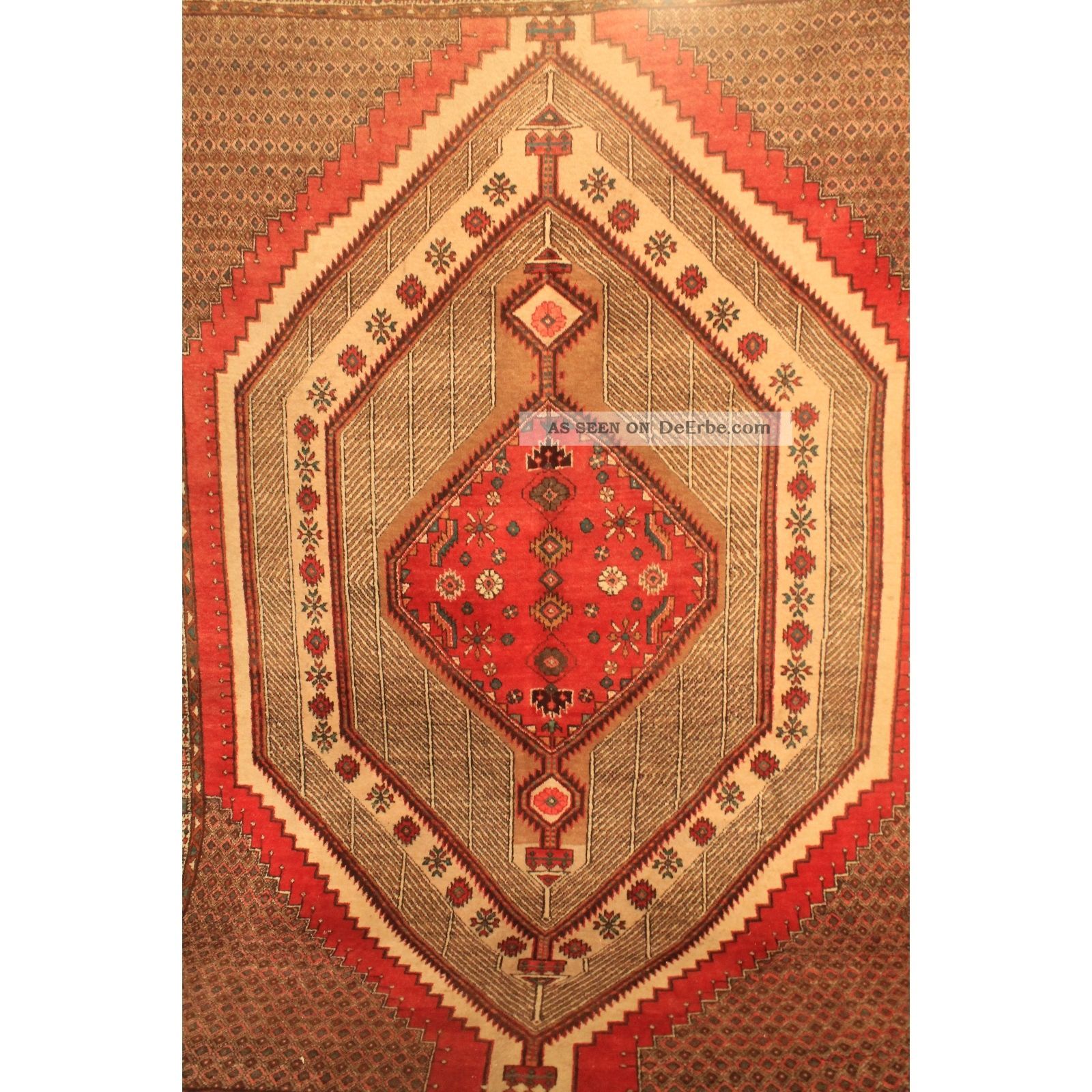 Semi Antiker Handgeknüpfter Orient Perser Palast Teppich Sarab Carpet 210x300cm Teppiche & Flachgewebe Bild