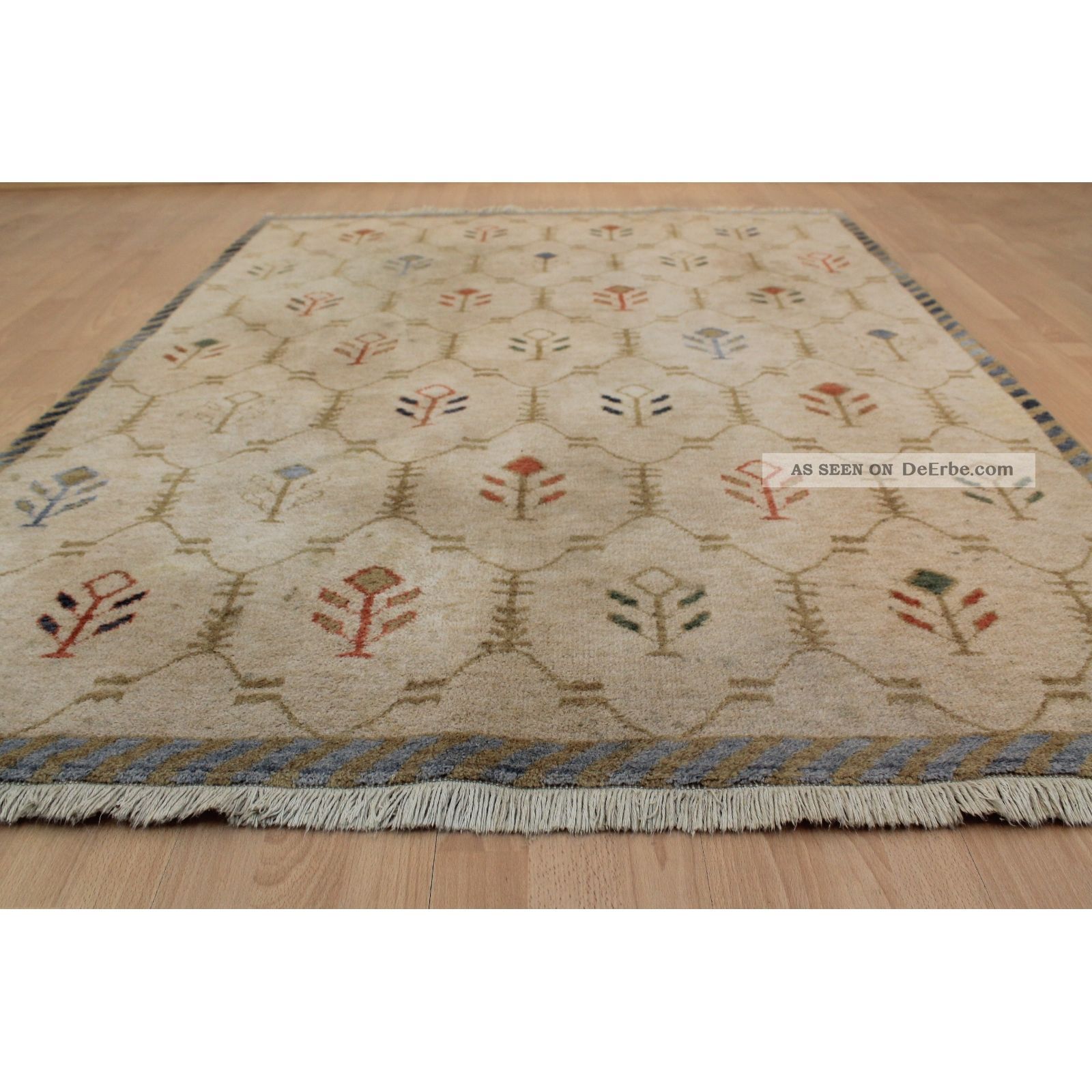 Schöner Gewebter Orientteppich Gabbeh Teppich Carpet Rug 195x140cm Nepal 244 Teppiche & Flachgewebe Bild
