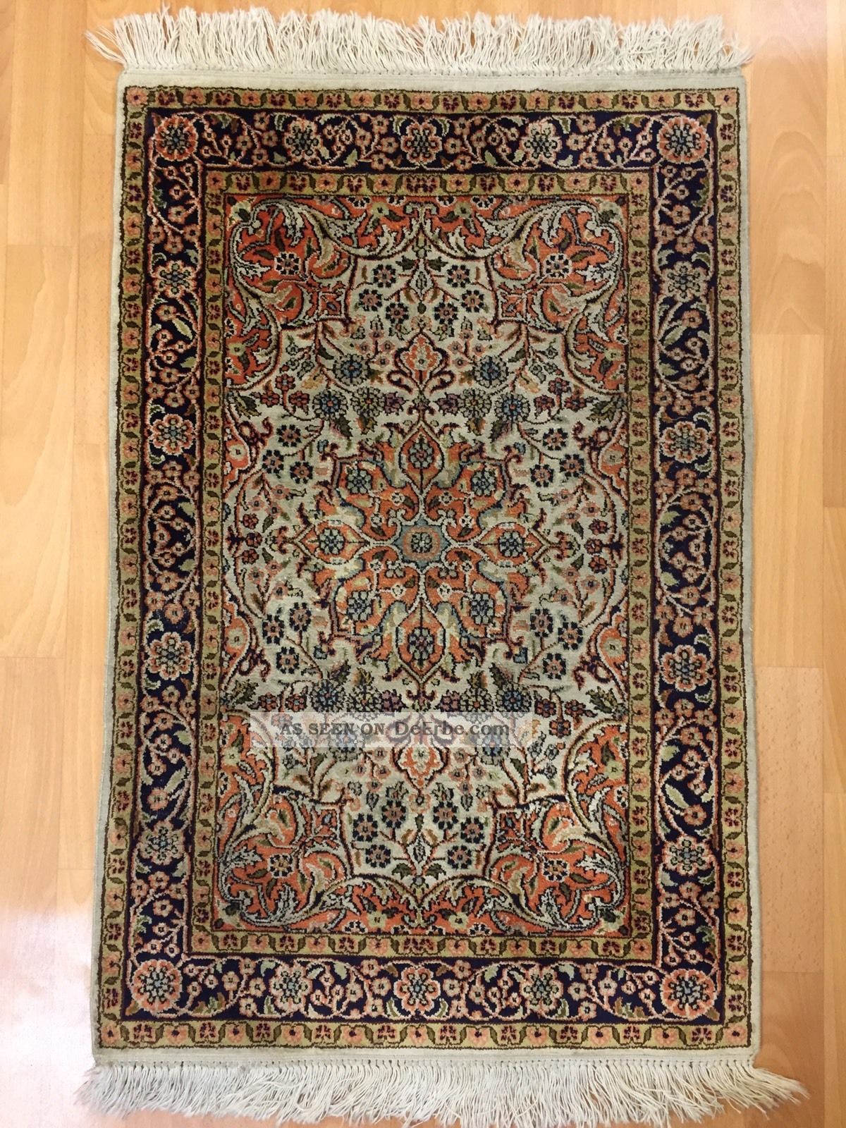 Orientteppich,  Teppich,  Rug,  Kashmir Seide 90x60 Teppiche & Flachgewebe Bild