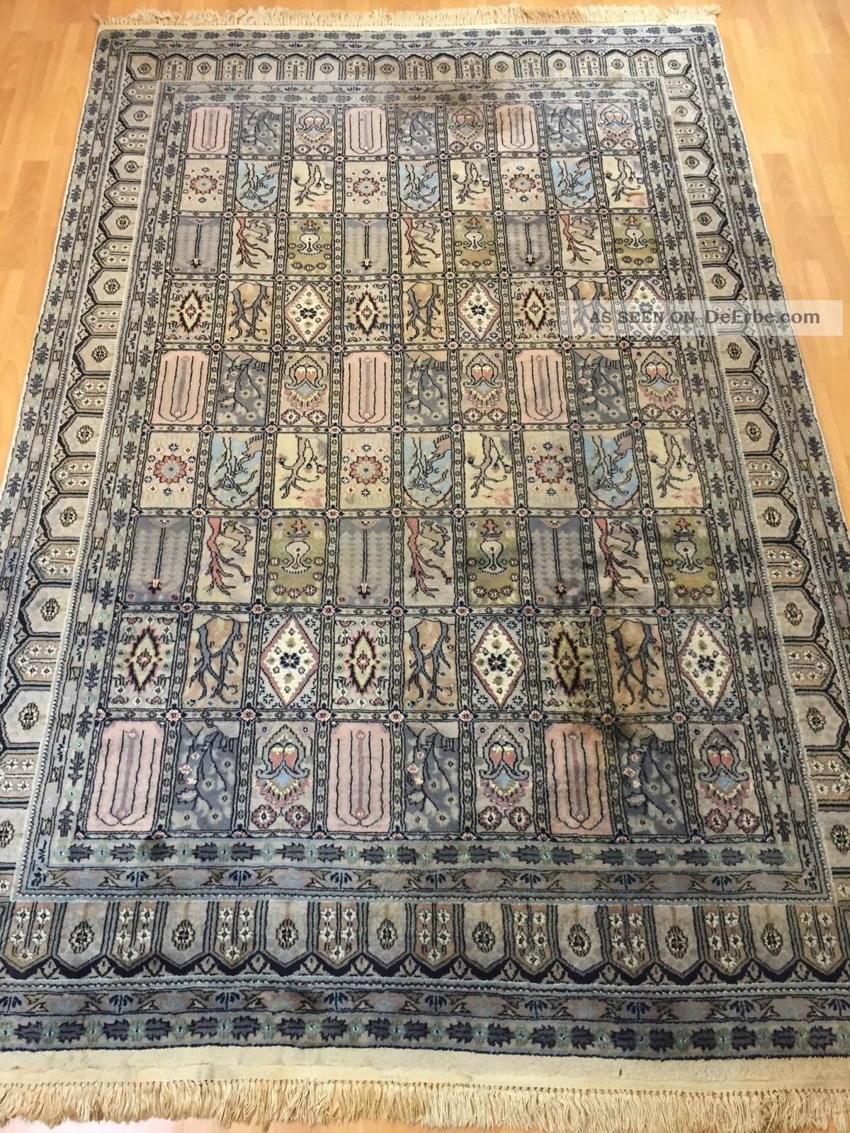 Orientteppich,  Teppich,  Rug,  Kashmir Mit Seide 282x185 Teppiche & Flachgewebe Bild