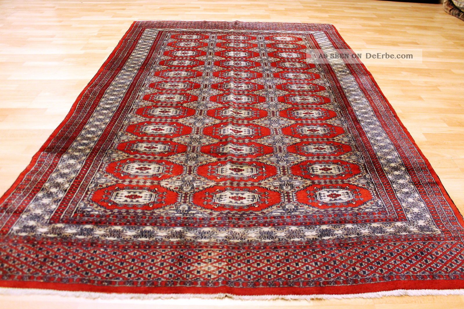 Alter Afghan Buchara 245x155cm Orient Teppich Carpet Tappeto Tapis Afghan 3549 Teppiche & Flachgewebe Bild