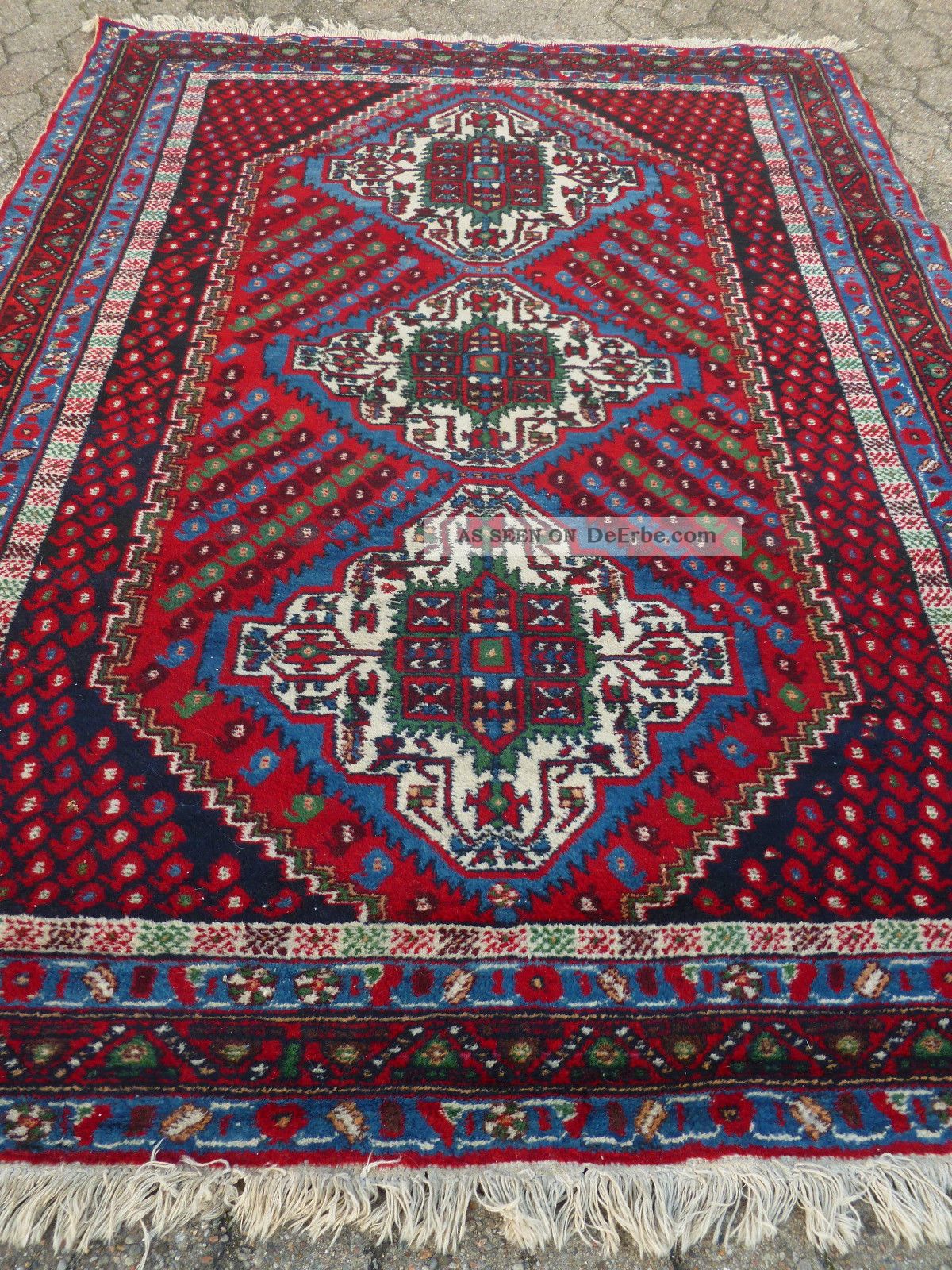 HandgeknÜpfter Orientteppich Persien Teppich LÄufer BrÜcke 204 X 147 Cm Teppiche & Flachgewebe Bild