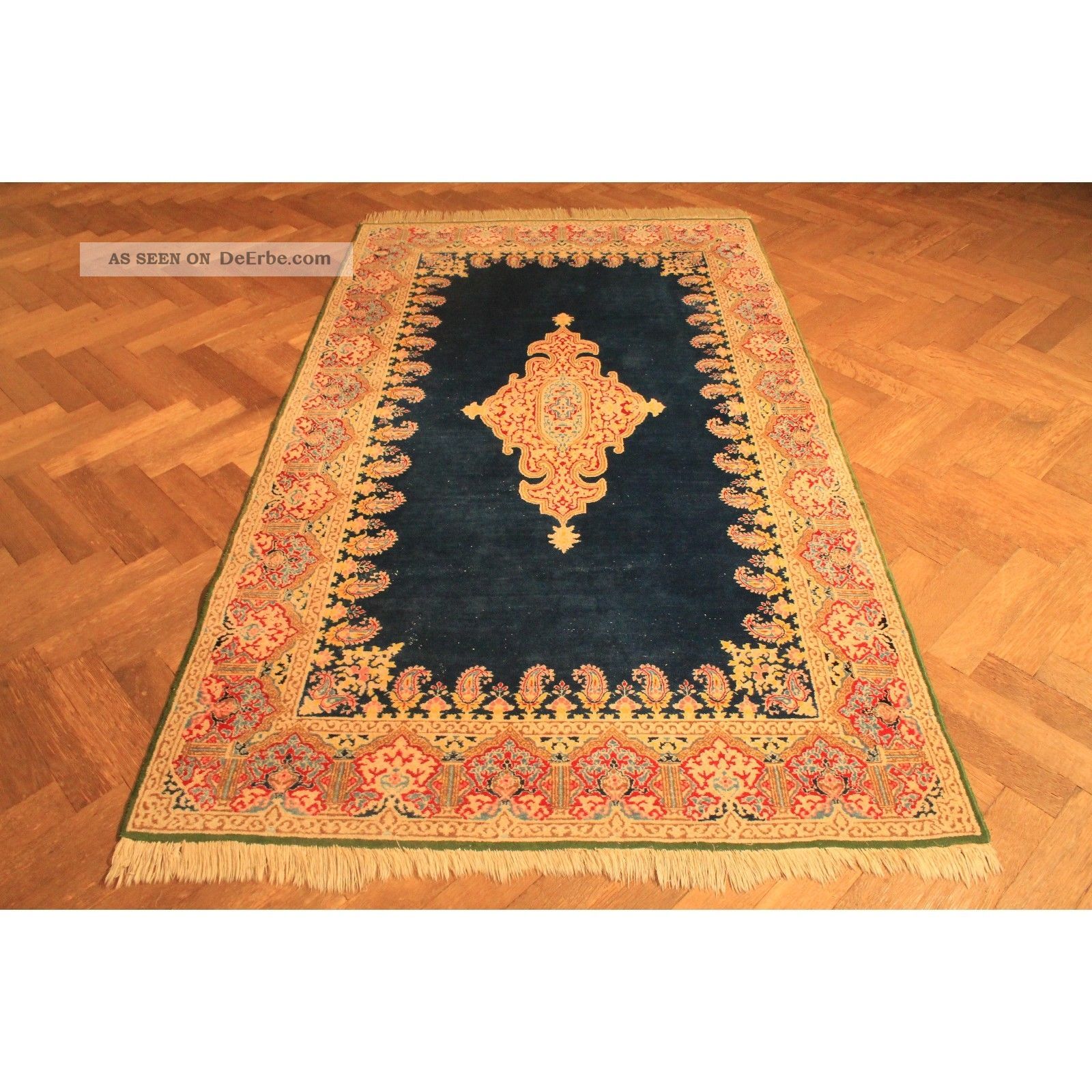 Prachtvoller Handgeknüpfter Orient Spiegel Teppich Kir Tappeto Carpet 135x255cm Teppiche & Flachgewebe Bild