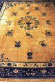 100 Jahre Antiker Aubussion China Peking Creme Orient Teppich Old Rug 292x245cm Teppiche & Flachgewebe Bild 1
