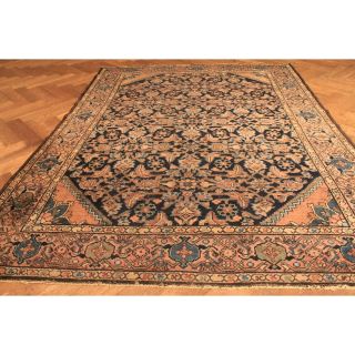 Antik Wunderschöner Alter Handgeknüpfter Orientteppich Herati Muster Rug Carpet Bild