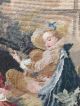 Gobelin Antik Romantisches Motiv - Wandbild Mit Antikem Holzrahmen Teppiche & Flachgewebe Bild 2