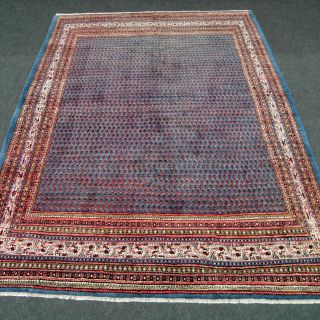 Feiner Orient Teppich Mir Blau 376 X 276 Cm Perserteppich Blue Carpet Rug Tapis Bild