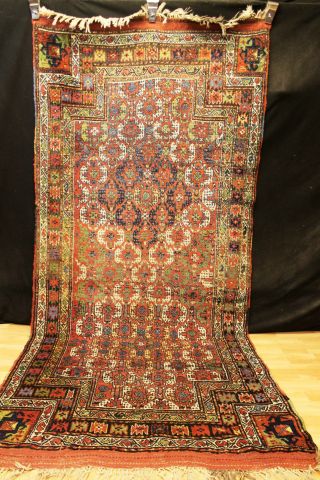 Alter Antiker Kurdi 330x145cm Orient Teppich Tappeto Läufer Galerie 3630 Afghan Bild
