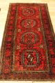 2 Stk.  Antiker Afghan Hatschlu Buchara Orient Teppich Old Rug Carpet 180x100cm Teppiche & Flachgewebe Bild 3