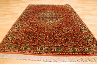 Feiner Blumen Bidijhahr Kork Herati 145x95cm Orient Teppich Carpet 3642 Rug Bild