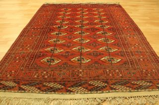 Alter Turkman Afghan 195x138cm Orient Teppich Carpet Tappeto Tapis Afghan 3551 Bild
