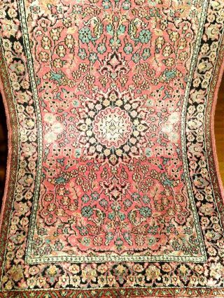 Handgeknüpft Natur Kaschmir Seide Silk 96x62 Cm Carpet Tappeto Tapis Top Bild