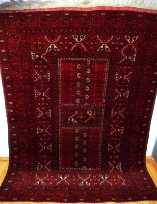 Königlicher Handgeknüpfter Afghan Palast Teppich Rug Tappeto Tapies, Bild
