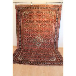 Alter Handgeknüpfter Perser Orientteppich Herati Carpet Tappeto 300x195cm 202 Bild