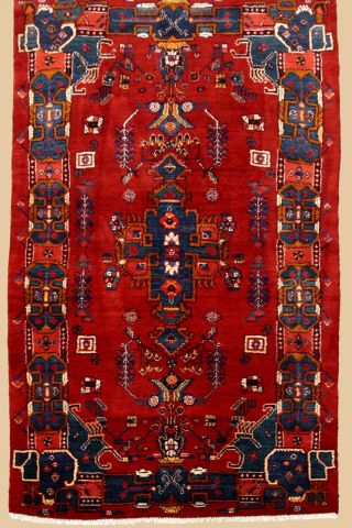 Persischer Teppich 2493 Ca.  (204 X 121 Cm) Fachmännisch Gereinigt Bild