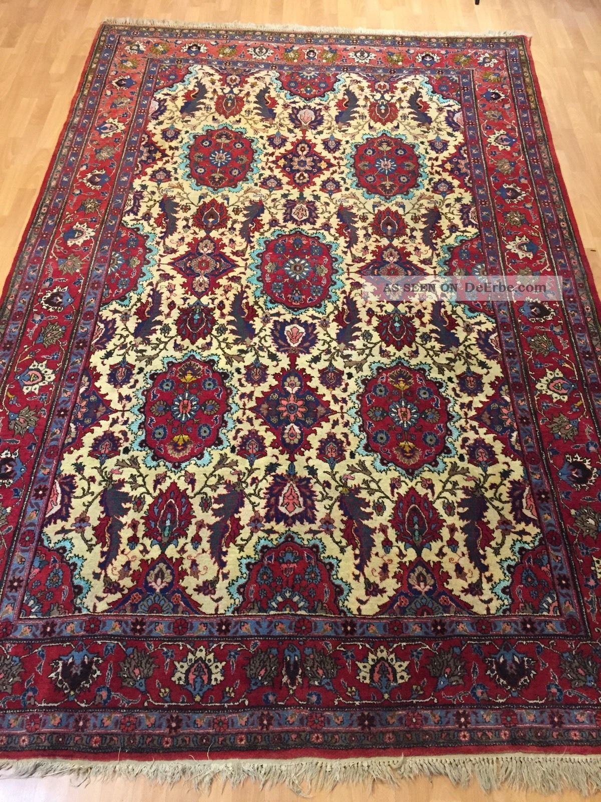 Orientteppich  Teppich  Rug  Varamin Antik  X - Orientteppich  Teppich  Rug  Varamin Antik X  Lgw
