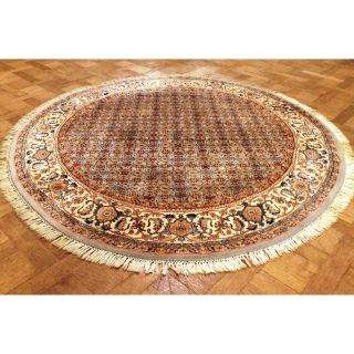 Wunderschöner Handgeknüpfter Runder Perser Orientteppich Sa Ruq Carpet 210cm Bild