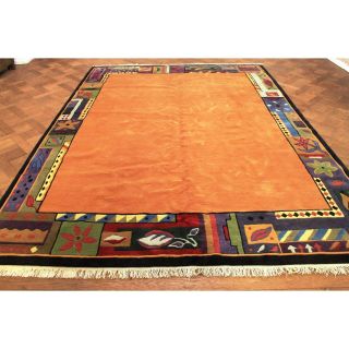 Dekorativer Handgeknüpfter Designer Nepal Nini Ferucci Teppich 250x380cm Carpet Bild