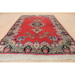 Königlicher Handgeknüpfter Perser Orientteppich Blumen Spiegel Teppich Rug 167 Bild
