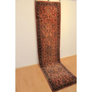 Prachtvoller Handgeknüpfter Perser Orientteppich Us Blumen Design 82x300cm 165 Bild