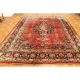 Signiert Schöner Edeler Handgeknüpfter Perser Blumen Teppich Sa Ruq Old Carpet Teppiche & Flachgewebe Bild 1