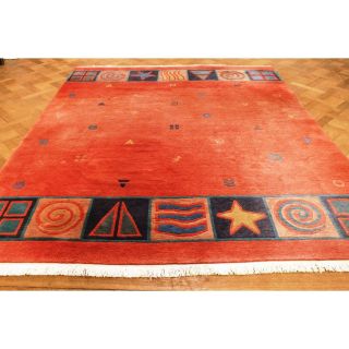 Dekorativer Handgeknüpfter Designer Nepal Art Deco Teppich 300x250cm Tapi Carpet Bild