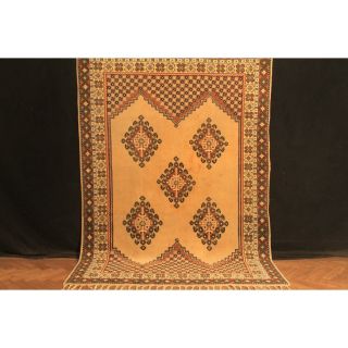 Wunderschöner Alter Handgeknüpfter Orientteppich Shiraz Berber Kasak Old Rug Top Bild
