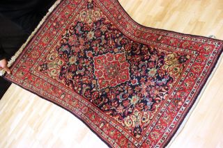 Handgeknüpfter Us Malayer / Hamedan Orient Teppich Rug Carpet 152x105cm Bild