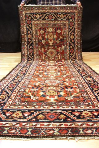 80 Jahre Antiker Saruq - Mahal - LÄufer Orient Teppich Old Rug Mahal Carpet Kazak Bild